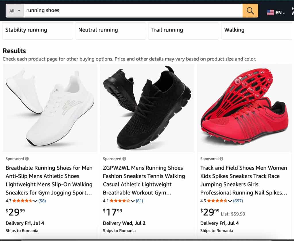 Amazon Sponsored Product Ads Example