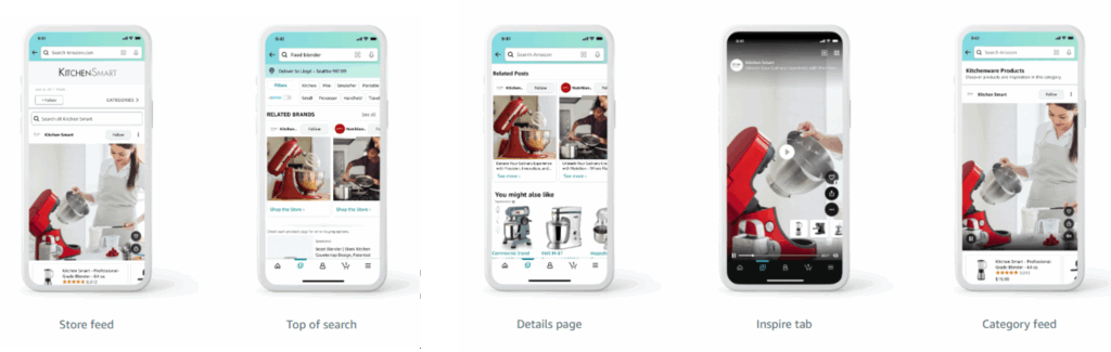 Where Amazon Posts Appear