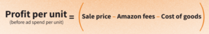 Profit per unit 