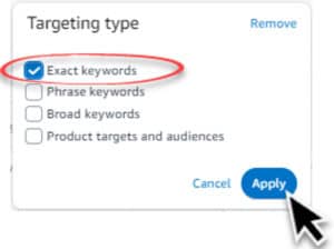 Exact Keywords