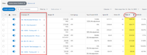 sort campaigns by source